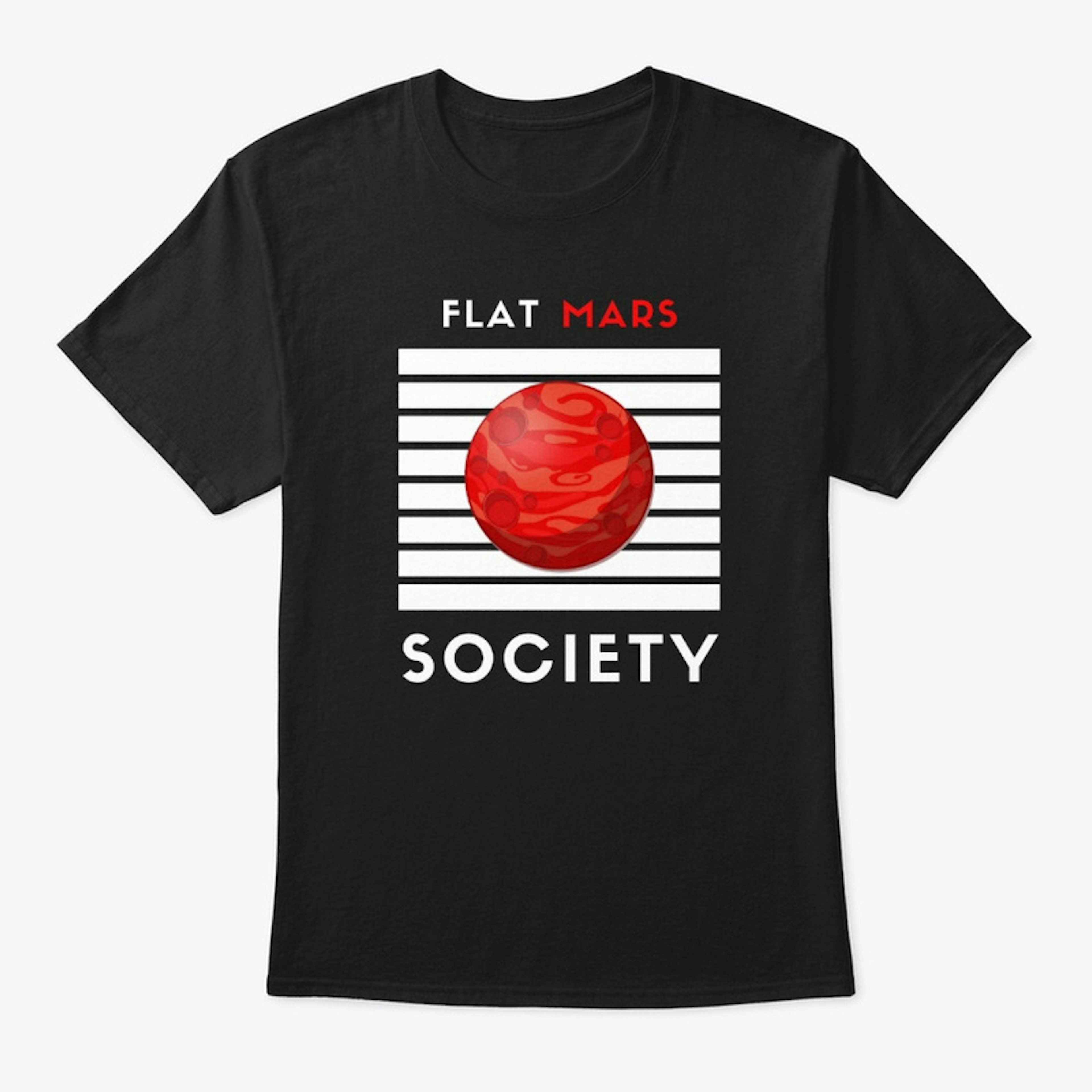 Flat Mars Society T Shirt Mars T Shirt